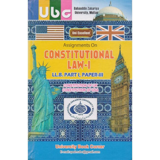 UBC Assignment On Constitutional Law-1 Book For LL.B By BZU