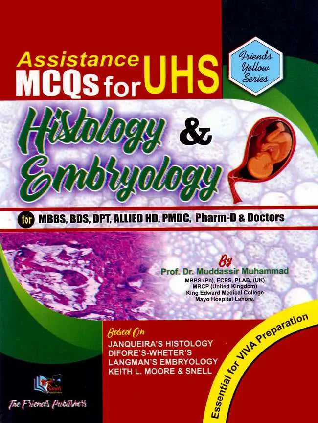 UHS Histology and Embryology Book For MBBS  By Dr. Muddassir Multan Kitab Ghar