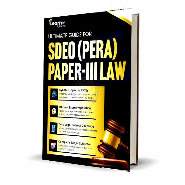 Ultimate Guide for SDEO (PERA) Paper-III Law