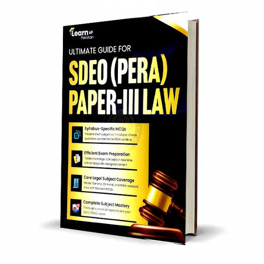 Ultimate Guide for SDEO (PERA) Paper-III Law