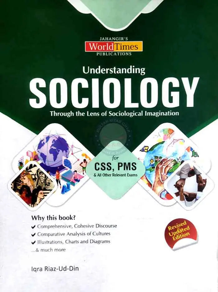 Understanding Sociology Book for CSS PMS by Iqra Riaz Ud Din JWT Multan Kitab Ghar