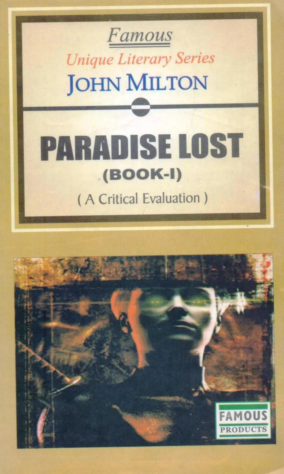 Unique Literary Series Paradise Lost Book 1 by John Milton Multan Kitab Ghar