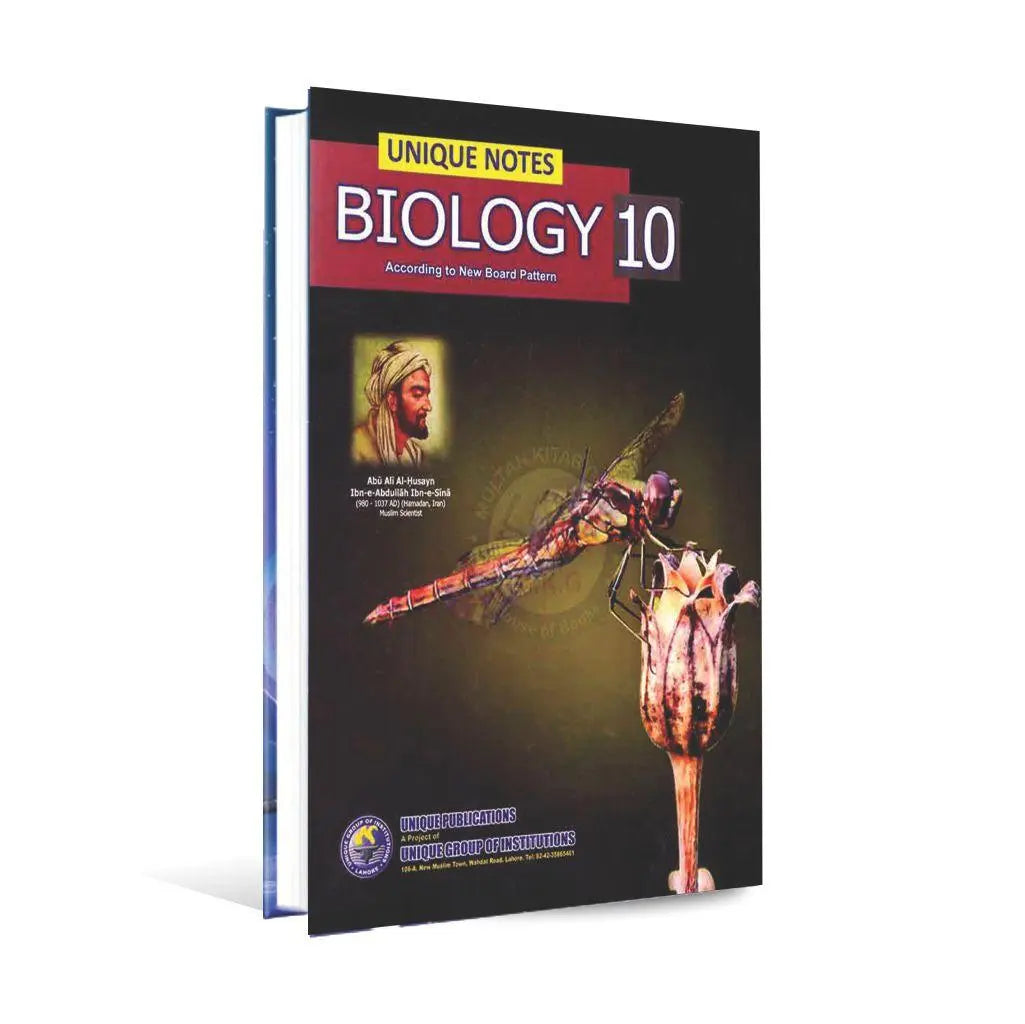 Unique Notes Biology Book for Class 10 by Unique Publications