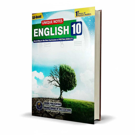 Unique Notes English Book For 10th Class By Unique Publications 2026 - MKG