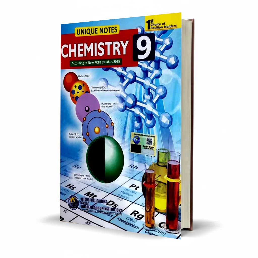 Unique Notes Chemistry for 9th Class According to New Board Pattern Subjective + Objective