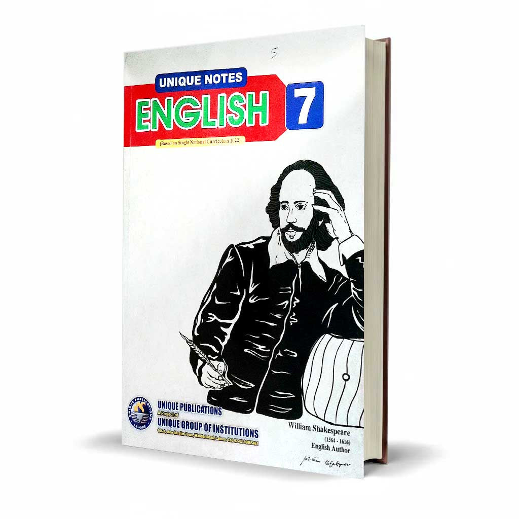 Unique Notes English Class 7 Guide