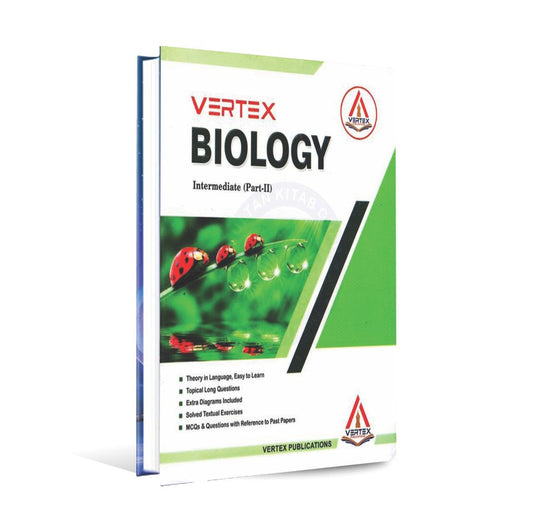 Vertex Biology Book for Intermediate Part II by Prof. Dr. Shahbaz Ali Multan Kitab Ghar