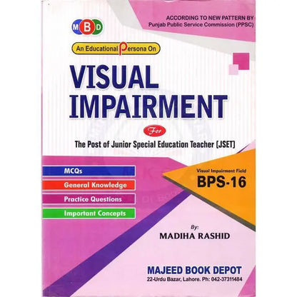 Visual Impairment Book for Junior Special Education Teacher | Order Now