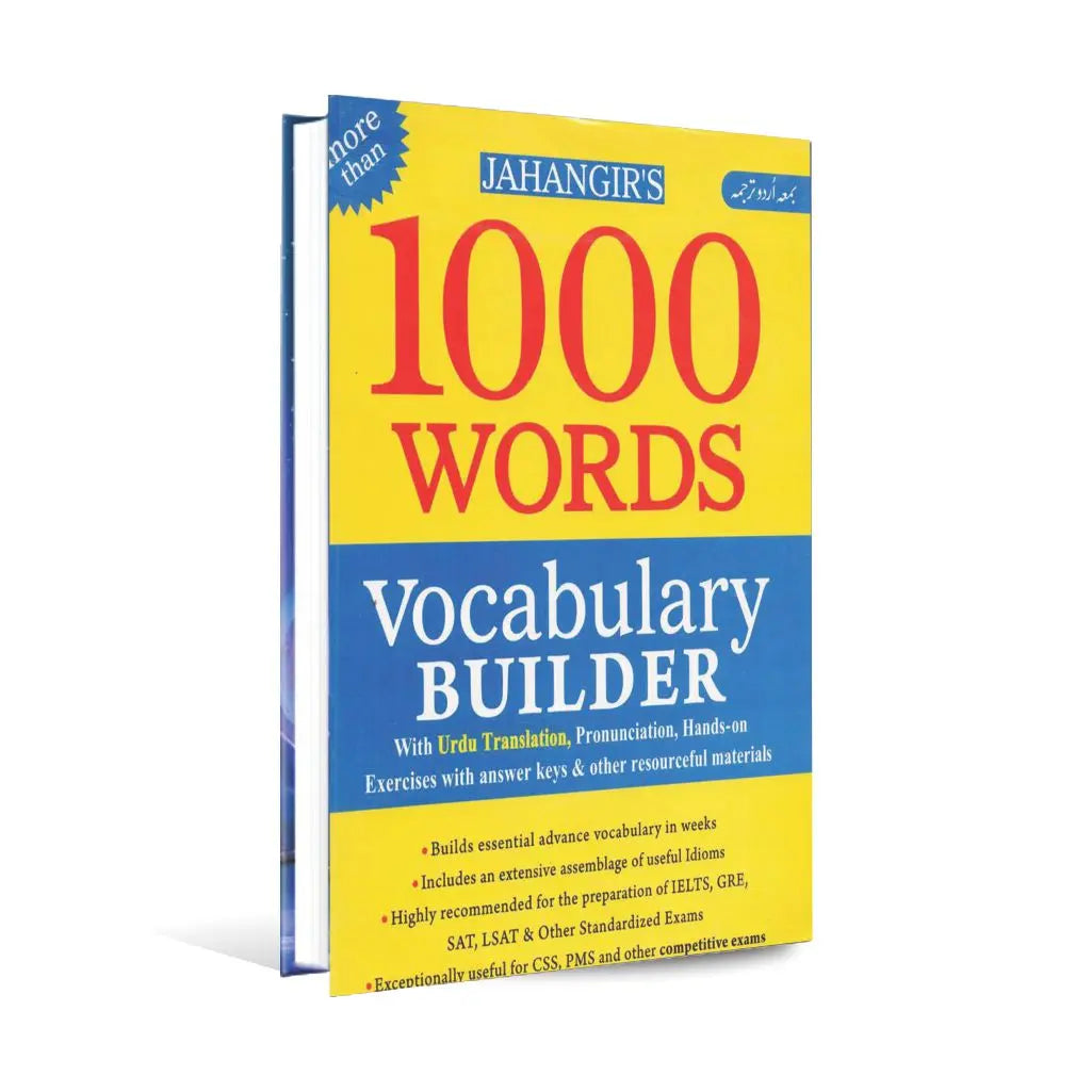 Vocabulary Builder 1000 Words Books for CSS By Jahangir Multan Kitab Ghar