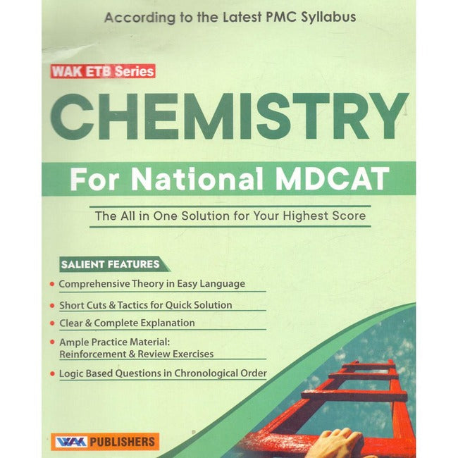 WAK ETB Series Chemistry Book for National MDCAT Multan Kitab Ghar