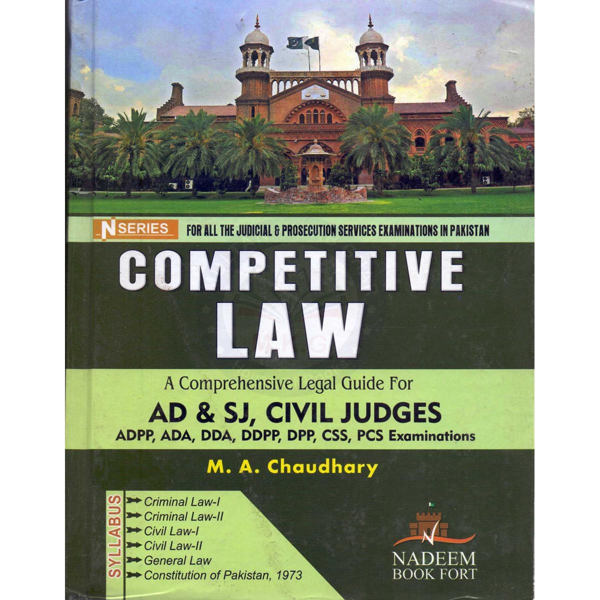 N Series Competitive Law Book For AD By M. A. Chaudhary Multan Kitab Ghar