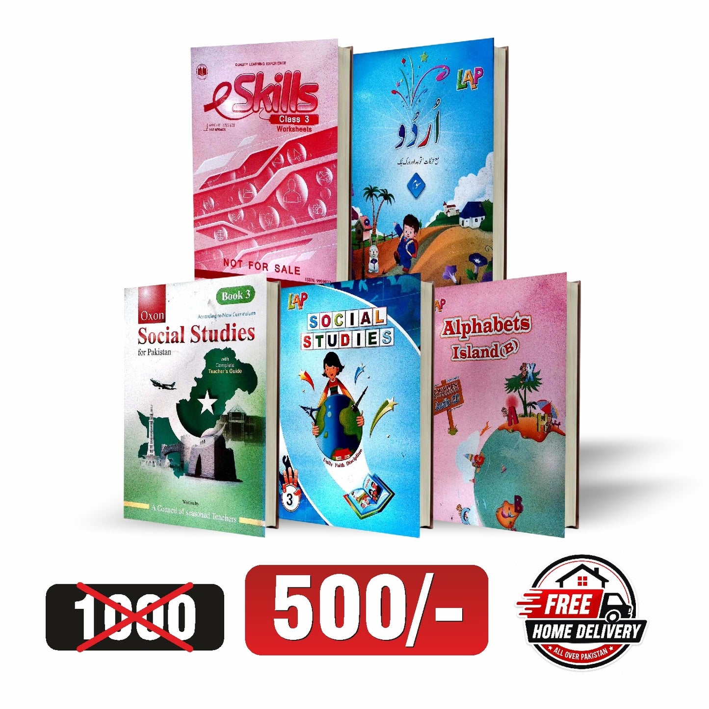 Class 3 Books Combo Pack – 5 Books at Rs 500 | School Books Pakistan