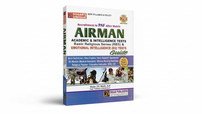 Dogar Unique AIRMAN Emotional Intelligence Test Recruitment in PAF Guide Book By Major (R) Malik Asif