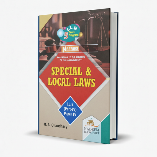 N Series Assignment on Special Local Laws for LL.B Part-IV Paper-VII by M.A Chaudhary