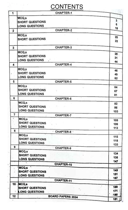 A Plus Chemistry Up To Date Papers for 11 (Intermediate part 1) Chapter Topic Wise Solution of 9 Board Papers Session 2012 to 2024 By M. Junaid Anwaar Multan Kitab Ghar