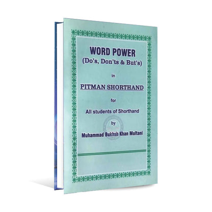 Word Power in Pitman Shorthand | For All Students | By M. Bukhsh Khan Multani Multan Kitab Ghar