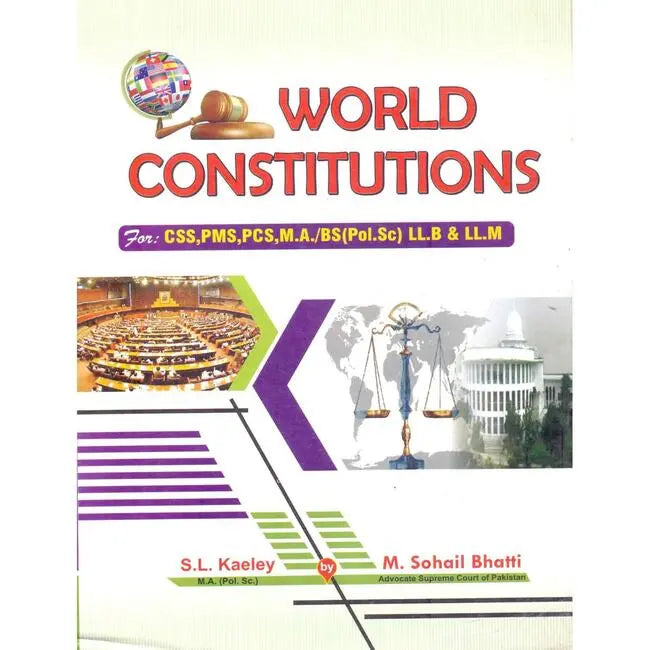 World Constitutions Book For CSS PMS PCS By M Sohail Bhatti Multan Kitab Ghar