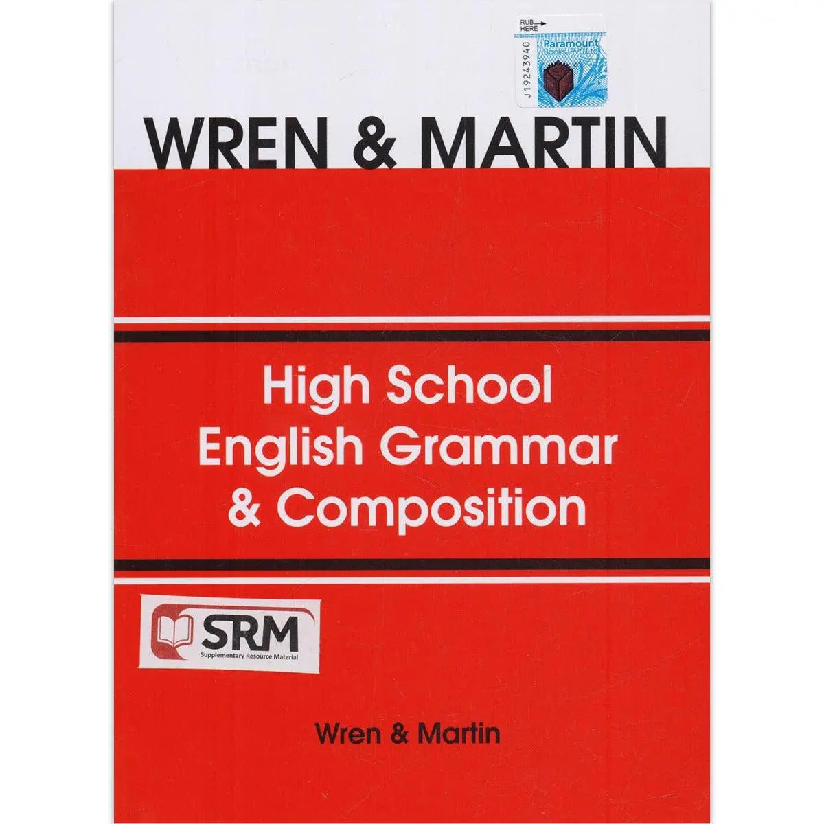 Wren Martin High School English Grammar and Composition By Wren Martin Multan Kitab Ghar