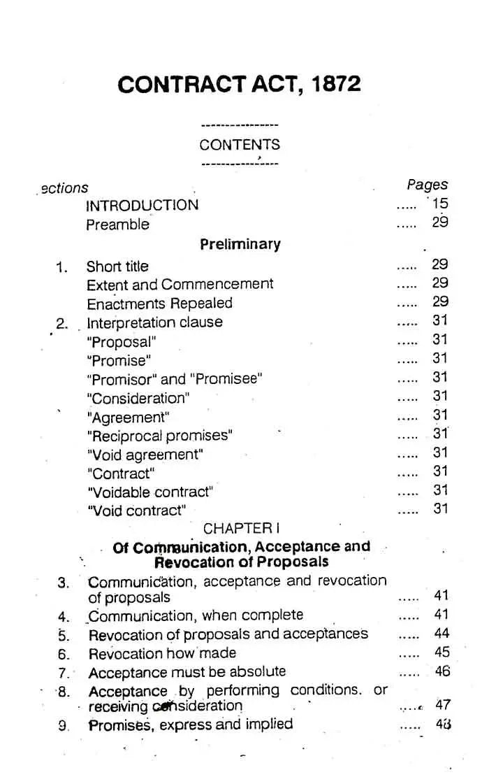 The Contract Act 1872 (IX of 1872) Book by Sir Dinshah Fardunji Mulla
