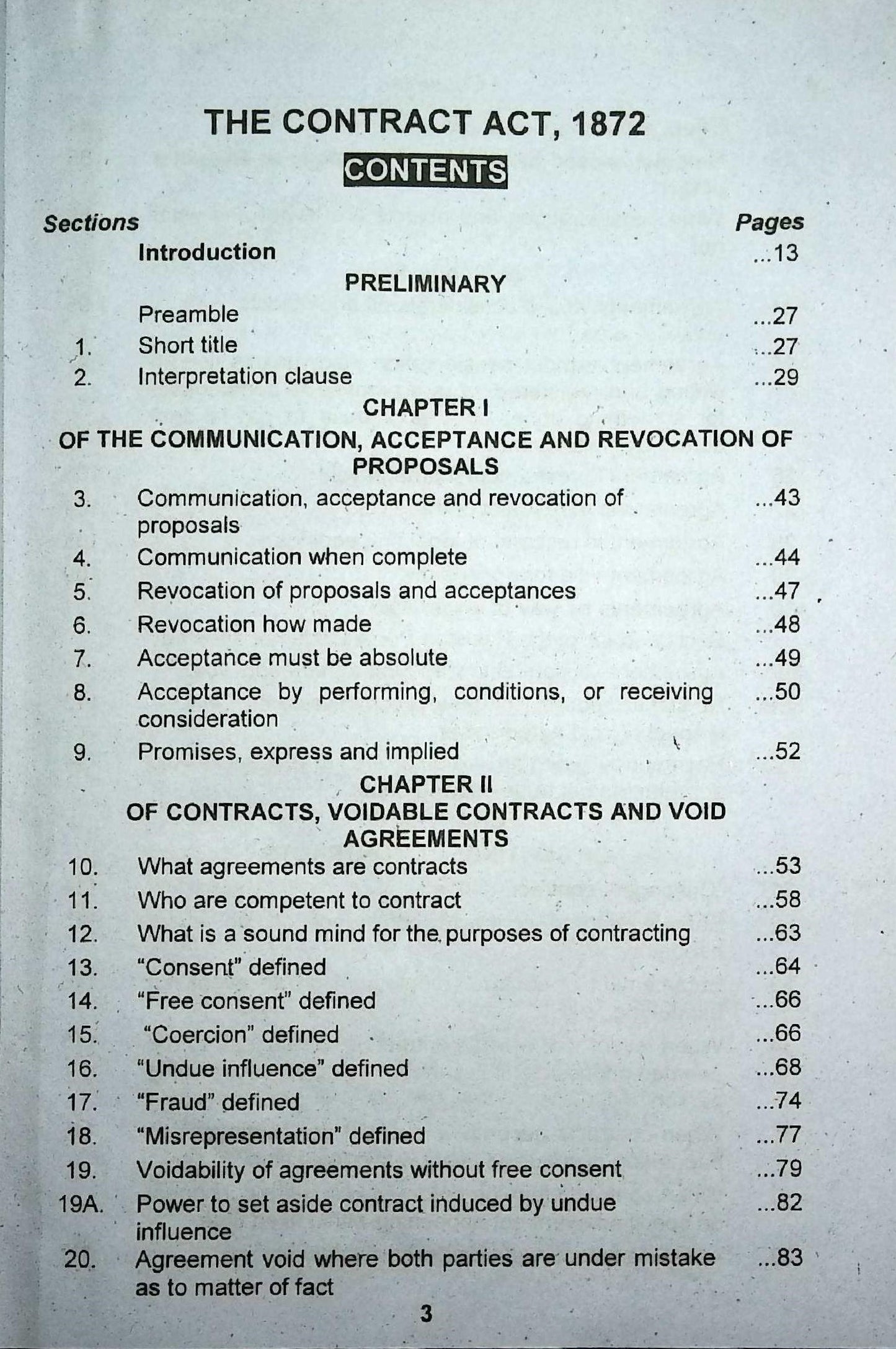 X of 187The Contract Act 1872 (I2) Book by Sir Dinshah Fardunji Mulla