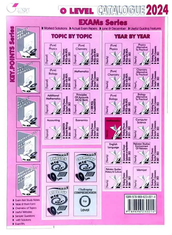 Yearly Worked Solutions O level Mathematics Book Past papers 2012-2023 by Redspot Redpost