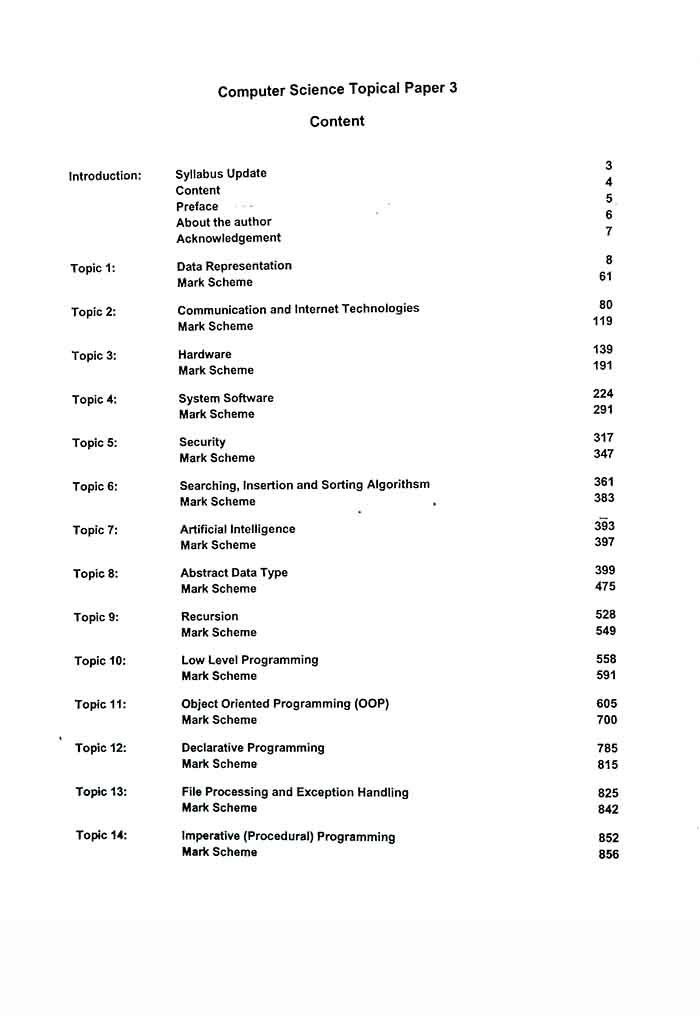 A level 9618 Computer Science Topical P3 edition 2023-2025 By Ali Akram Multan Kitab Ghar