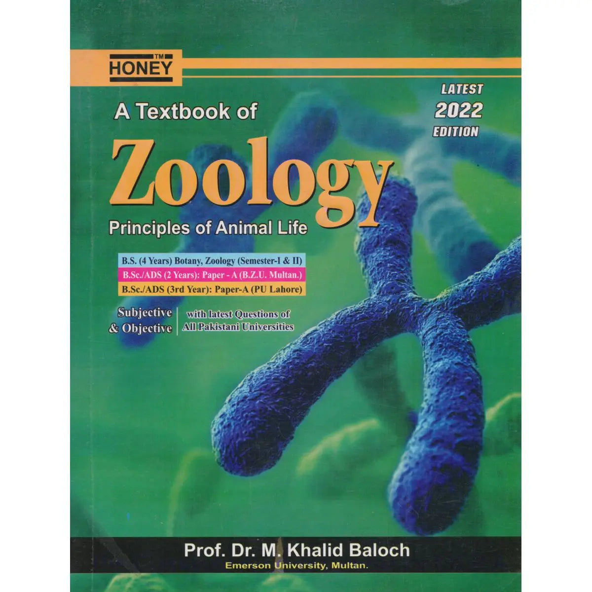 Zoology Principles of Animal Life BS Book By Khalid Baloch Multan Kitab Ghar