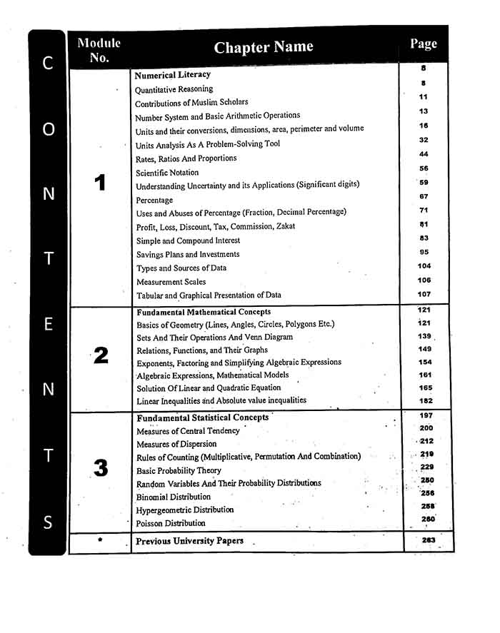 Honey A Textbook of Quantitative Reasoning-I with Solved Papers for ADA, ADS, BS By Dr. M Imran Bhatti Multan Kitab Ghar