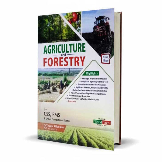 JWT Agriculture and Forestry MCQS Book for CSS PMS by Dr Tasawar Abbas Basra