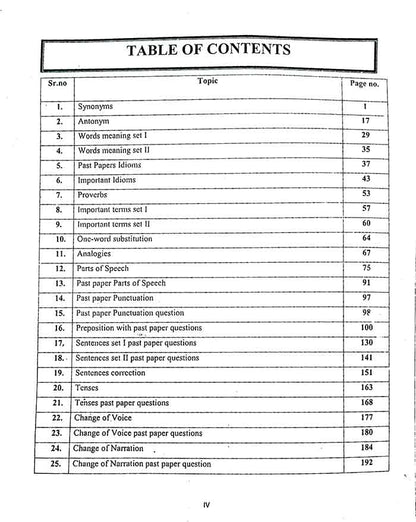 A Guide to English for PPSC, FPSC, NTS by Muhammad Shahid Akbar Multan Kitab Ghar