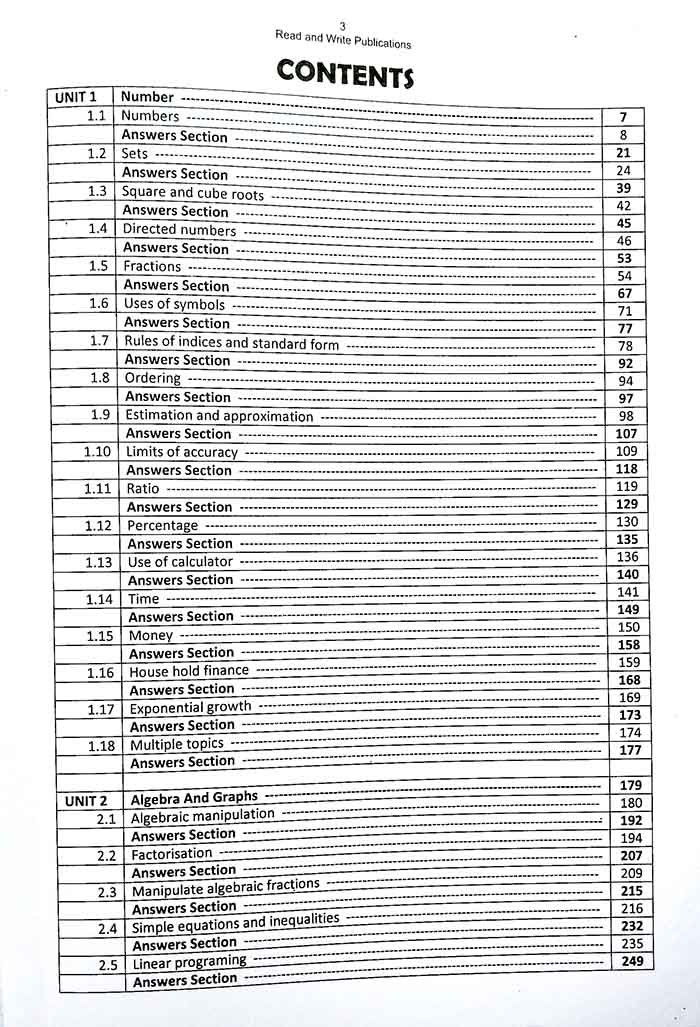 GSCE Mathematics 0580 Topical Workbook Paper-2 by Read Write Publications Multan Kitab Ghar