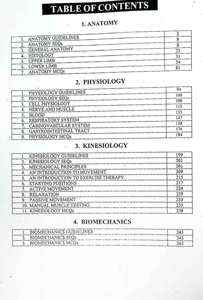 Solved SEQ Past Papers MCQs Book Key To DPT for 1st years DPT By Dr. Shoaib Kanwal Multan Kitab Ghar