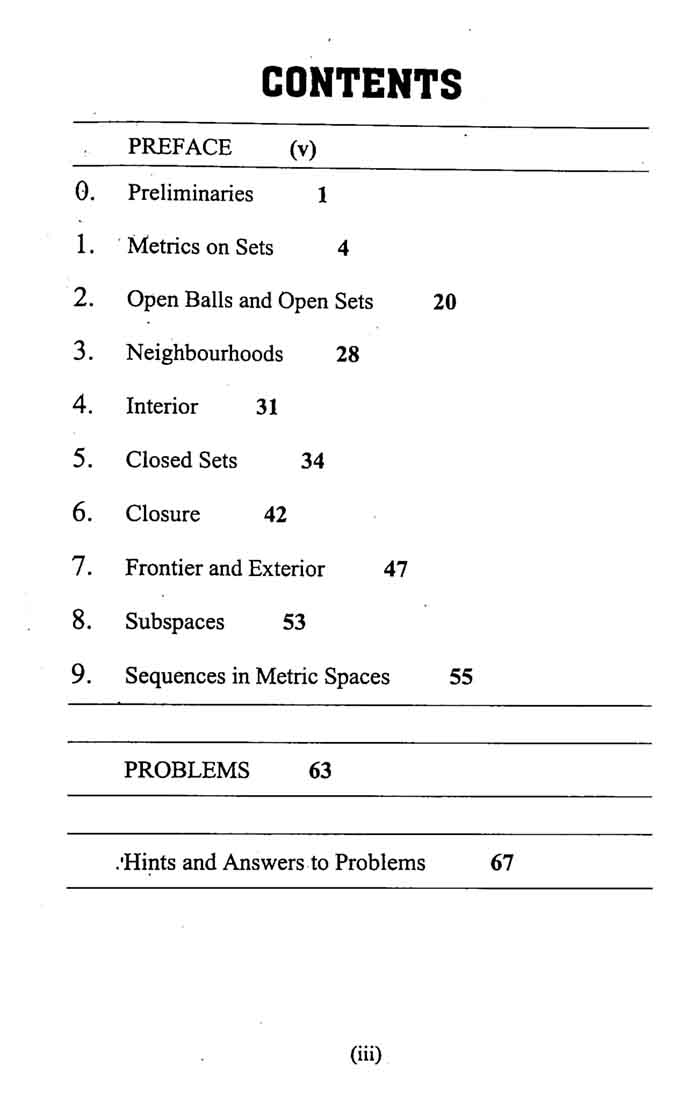 Ilmi Metric Spaces for B.A, B.sc Student by Muhammad Amin Multan Kitab Ghar