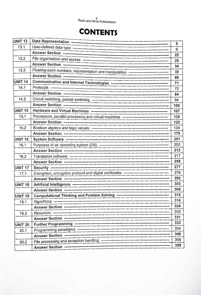 A level Computer Science 9618 Paper 3 Topical workbook Multan Kitab Ghar