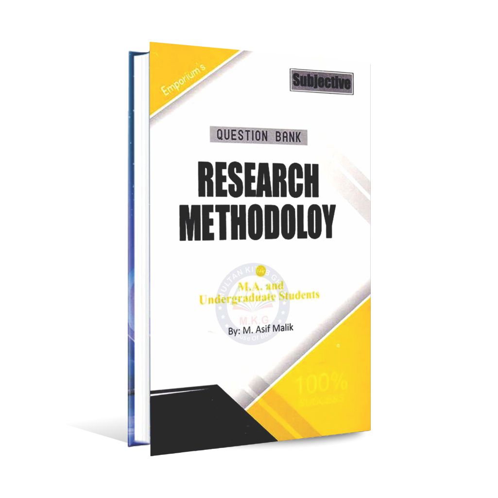 Emporium Research Methodology Question Bank Book for M.A by M Asif Malik Multan Kitab Ghar