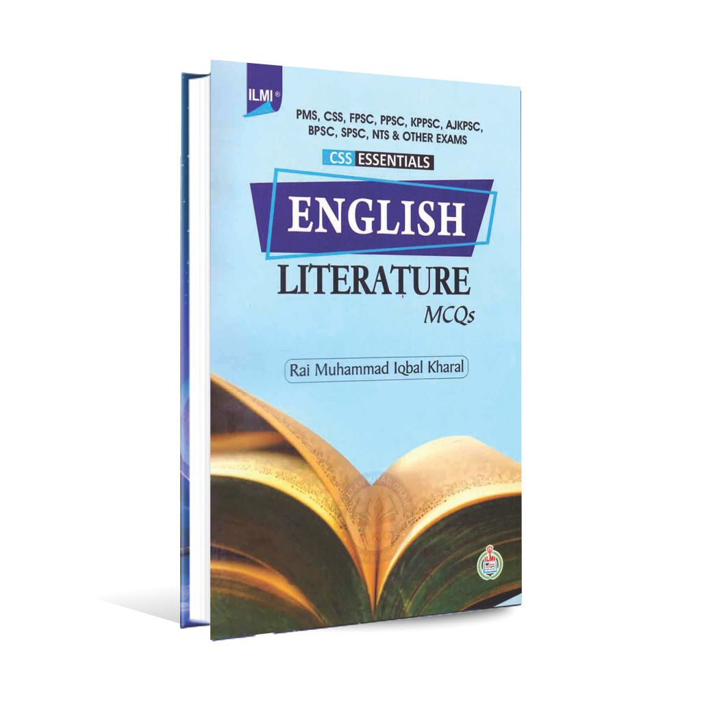 English Literature MCQs Book For CSS, PMS By Rai Muhammad Iqbal Kharal Multan Kitab Ghar