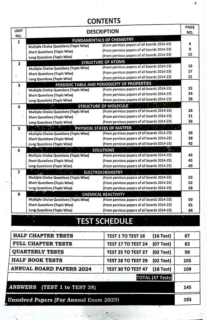 Captain Series Sharrah Solved Past Papers Chemistry for 9th Class (2014 to 2024) By Imtiaz Book Depot Multan Kitab Ghar