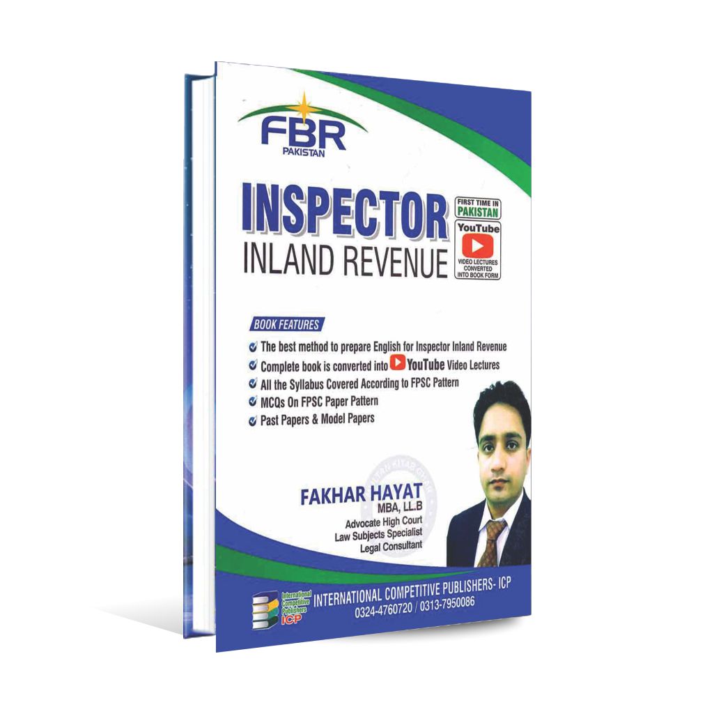 FBR Inspector Inland Revenue Book By Fakhar Hayat Multan Kitab Ghar