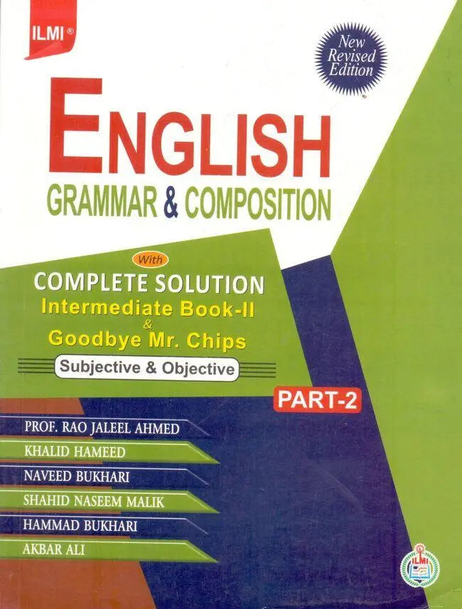 ilmi English Grammar and composition guide with complete Solution Part-2 By Rao Jaleel Ahmed Multan Kitab Ghar