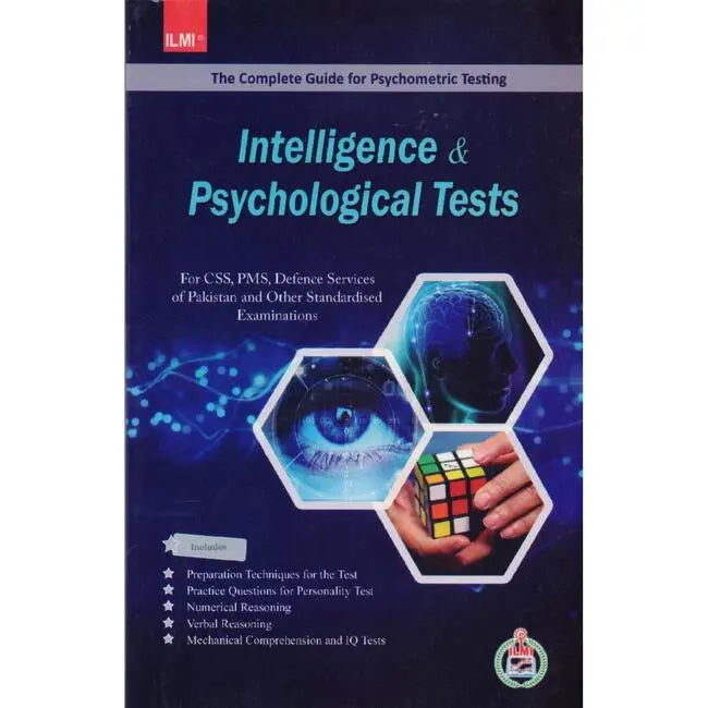 ilmi Intelligence and Psychological Tests Book for CSS by ilmi kitab khana Multan Kitab Ghar