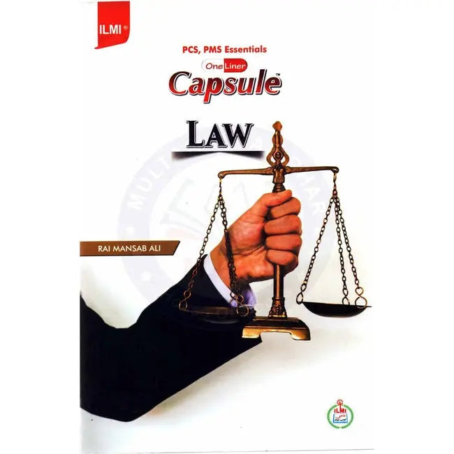 ilmi One Liner Capsule Law Book By Rai Mansab Ali Multan Kitab Ghar