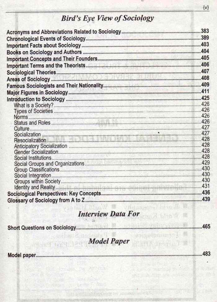 ilmi PCS Sociology MCQs Lecturer Book By Amir Mukhtar Multan Kitab Ghar