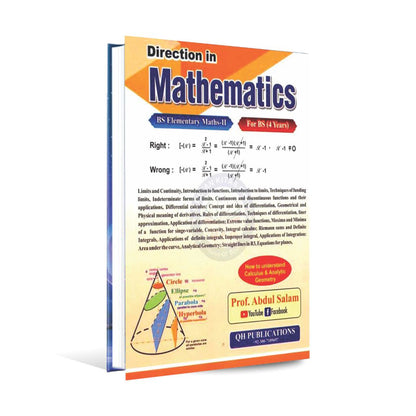 Direction in Mathematics Book for BS 4 years by Prof. Abdul Salam Multan Kitab Ghar