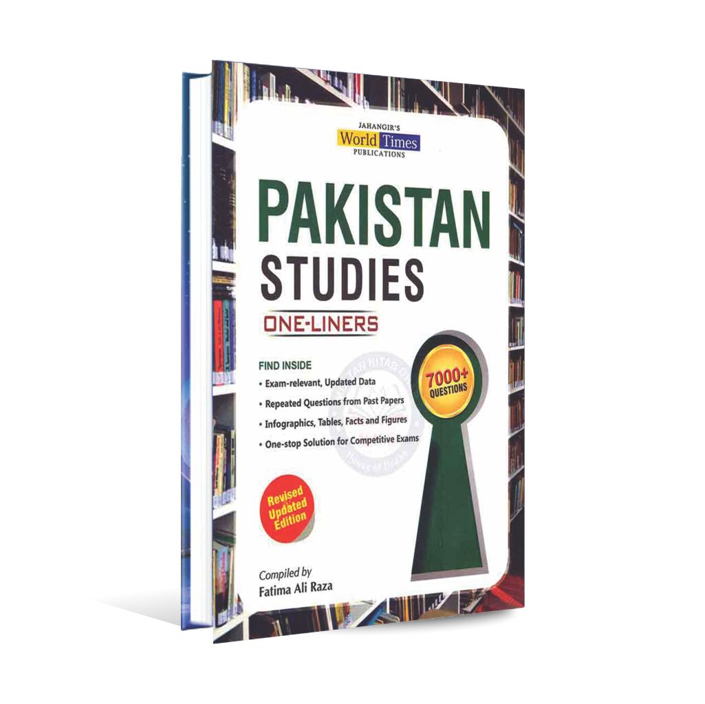 JWT Pakistan Studies One liners Book by Fatima Ali Raza Multan Kitab Ghar