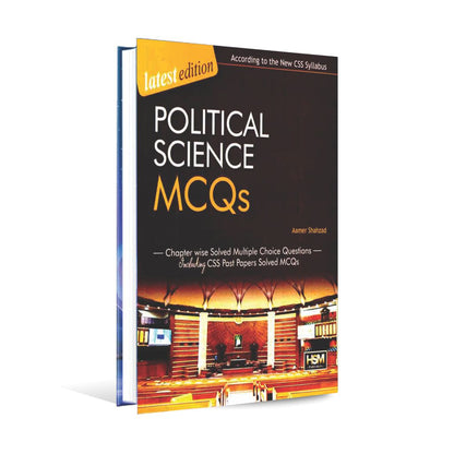 HSM Political Science MCQs Book latest Edition With Past Papers Solved Objective by Aamer Shahzad Multan Kitab Ghar