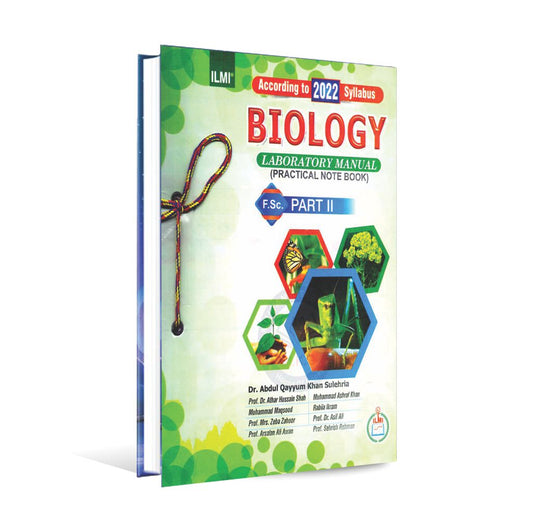 Biology Laboratory Manual Practical Notebook For F.Sc Part II By Dr. Abdul Qayyum Khan Sulehria Multan Kitab Ghar