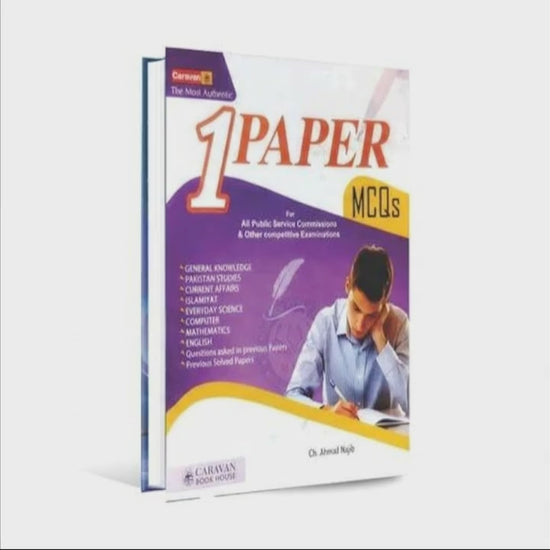 Caravan One Paper MCQs Book For PPSC By Ch Ahmad Najib - MKG