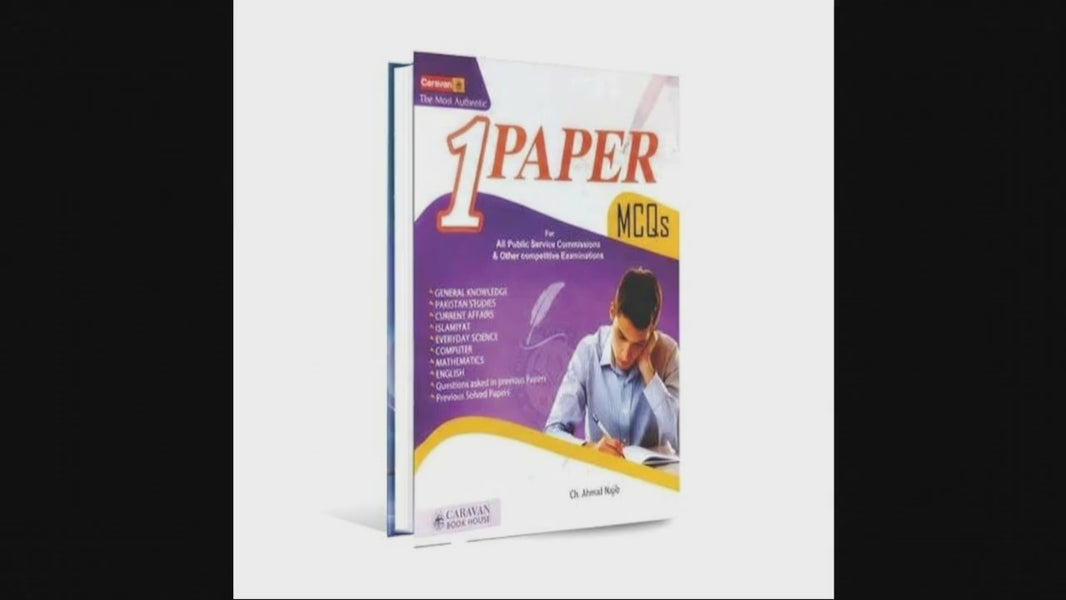 Caravan One Paper MCQs Book For PPSC By Ch Ahmad Najib - MKG