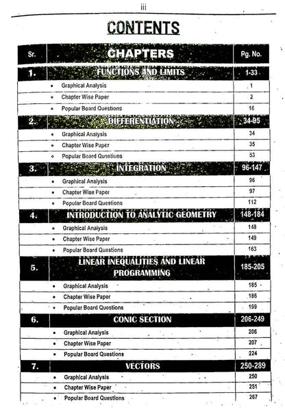 Mathematics Up to date Model Papers for Class 12 by ILMI Kitab Khana Multan Kitab Ghar