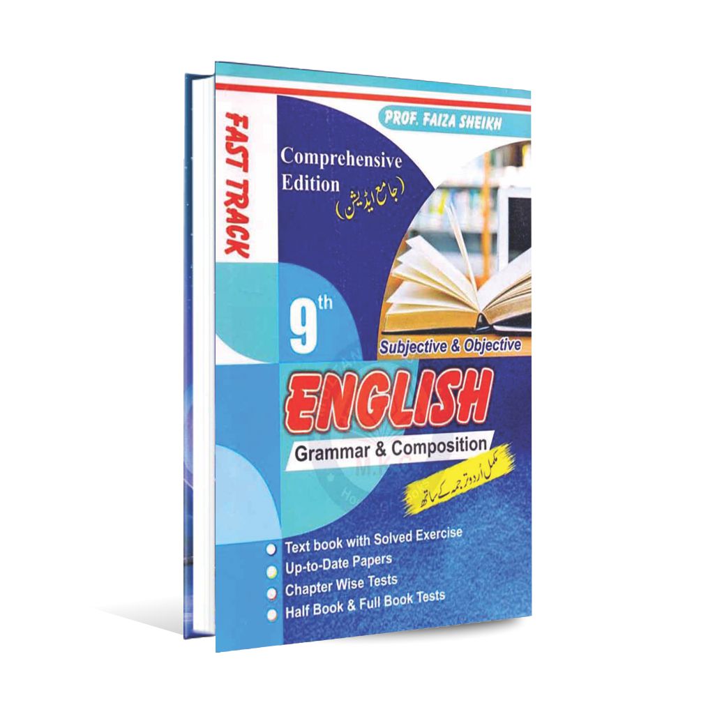 Fast Track English Grammar & Composition Book for Class 9 by Prof Faiza Sheikh Multan Kitab Ghar